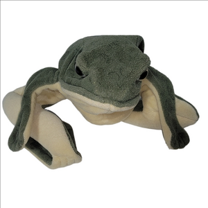 FOLKTAILS FOLKMANIS SPOTTED GREEN FROG Hand Puppet Plush
